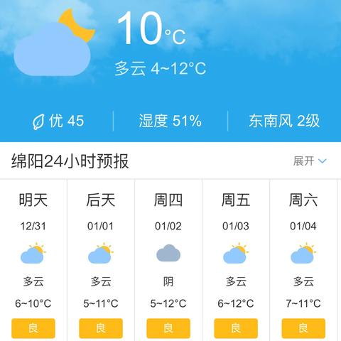 绵阳天气预报（绵阳天气预报30天查询）