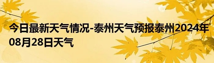 泰州天气预报（泰州天气预报7天查询）